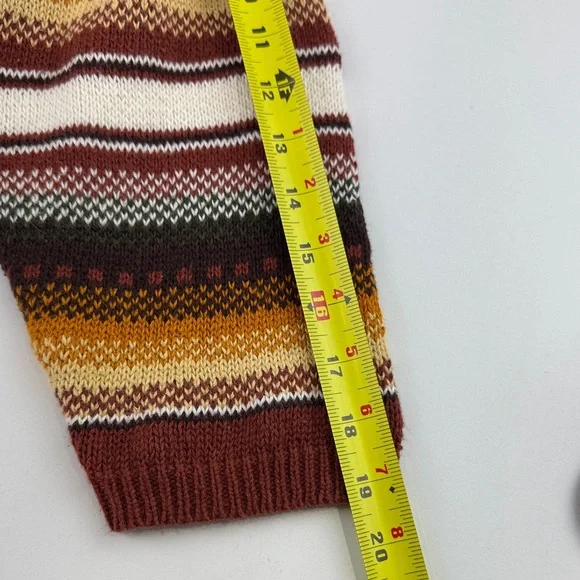 Vintage Striped Multicolour Cropped Cardigan - Picture 8 of 9